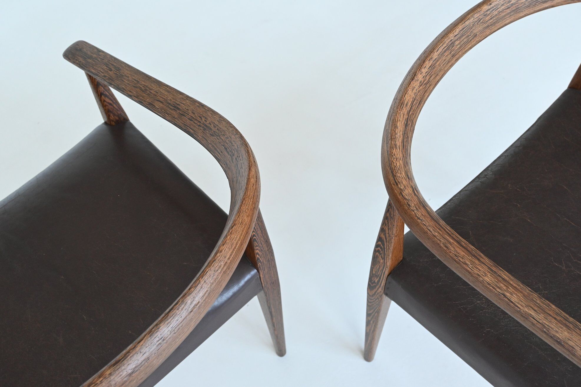 Nanna Ditzel model 113 armchairs Poul Kold Savvaerk Denmark 1955