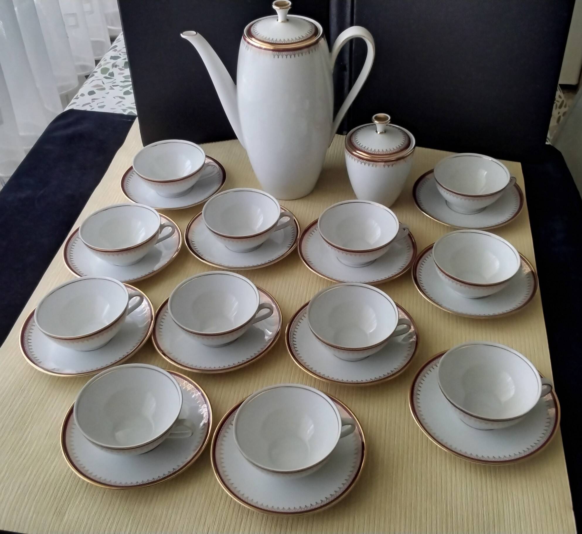 Bavarian porcelain coffee service by Winterling Markteuthen