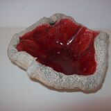Vintage free-form ceramic ashtray