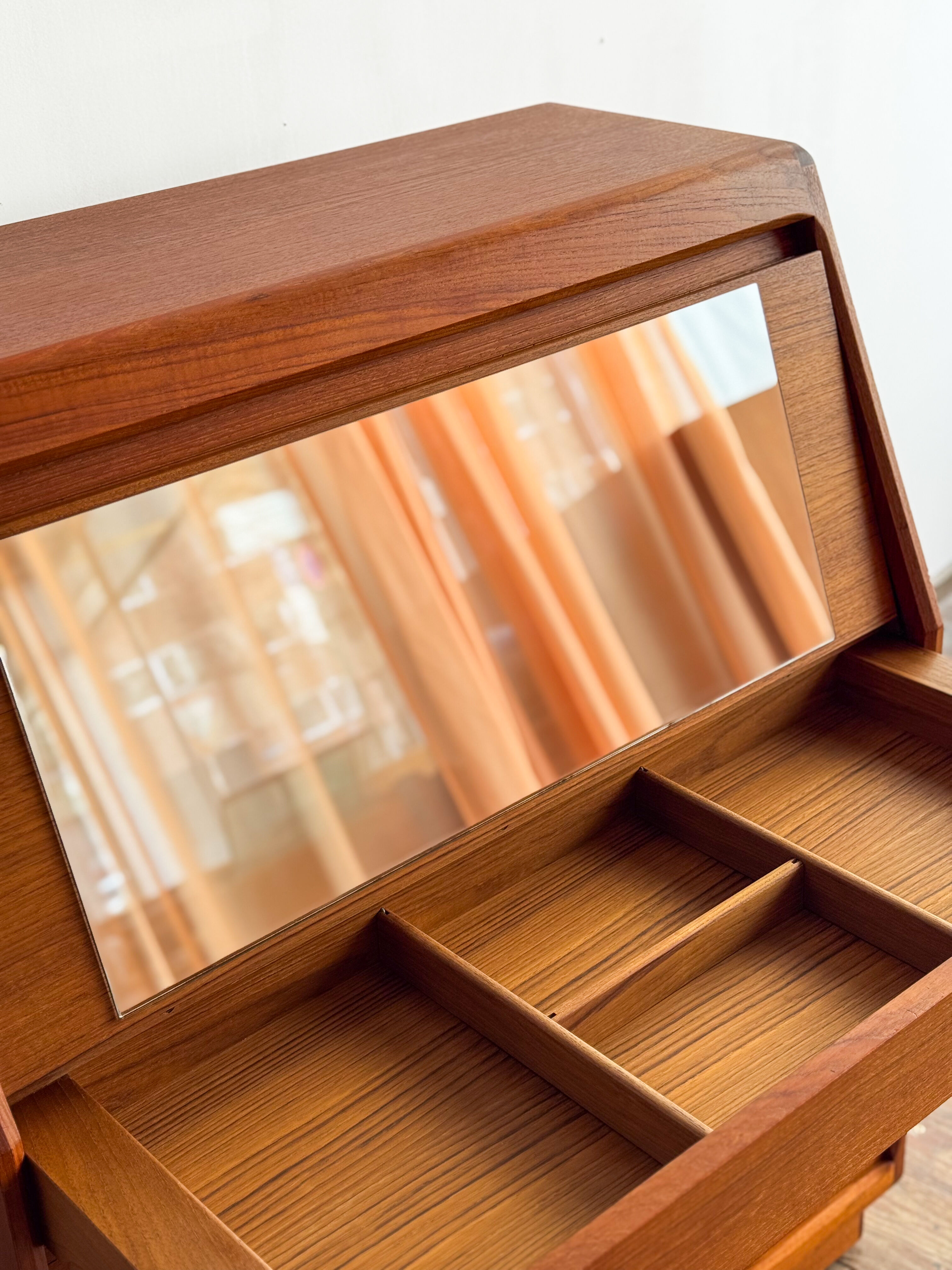 Teak Secretary Dyrlund Denmark Mid Century Desk