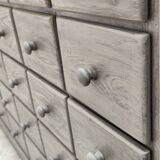 Old trade furniture with thirty drawers