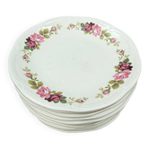 Assiettes plates Gien Champs