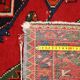 Ancient Asian rug made of cotton and wool, large knot.