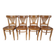 4 chaises bistrot vintage