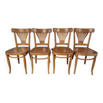 4 chaises bistrot vintage