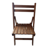 Chaise pliante en bois massif