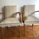 Pair of vintage bridge armchairs