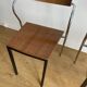 Pair of chairs design in wood and metal model "rio" by Pascal Mourgue