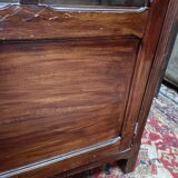 Old showcase, glass door and 4 shelves
