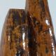 Vintage brutalist ceramic twin vase