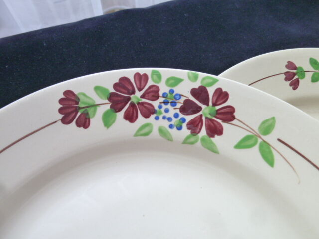 Set of 6 flat plates Orchies Moulin des Loups Irma model