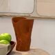 Vase forme organique peint