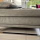 Roche bobois canapé digital - grey leather - 3 seats - 238 cm
