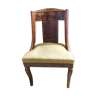 Chair gondola style Louis Philippe painted wood neoclassical