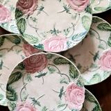 Lot de 7 assiettes Barbotine