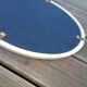 50x40 cm enamelled cast oval mirror