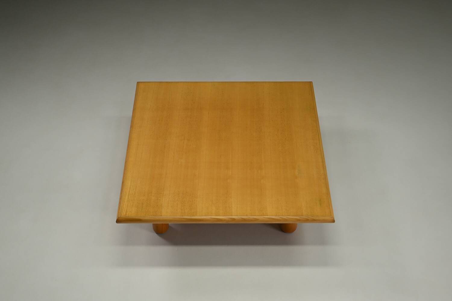 Minimalist ash wood coffee table, 1980s europe.
