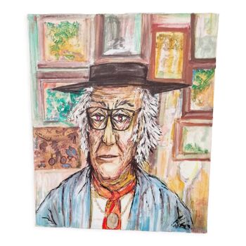 Portrait acrylique