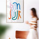 Wall poster with the word Hello 30cmx40cm