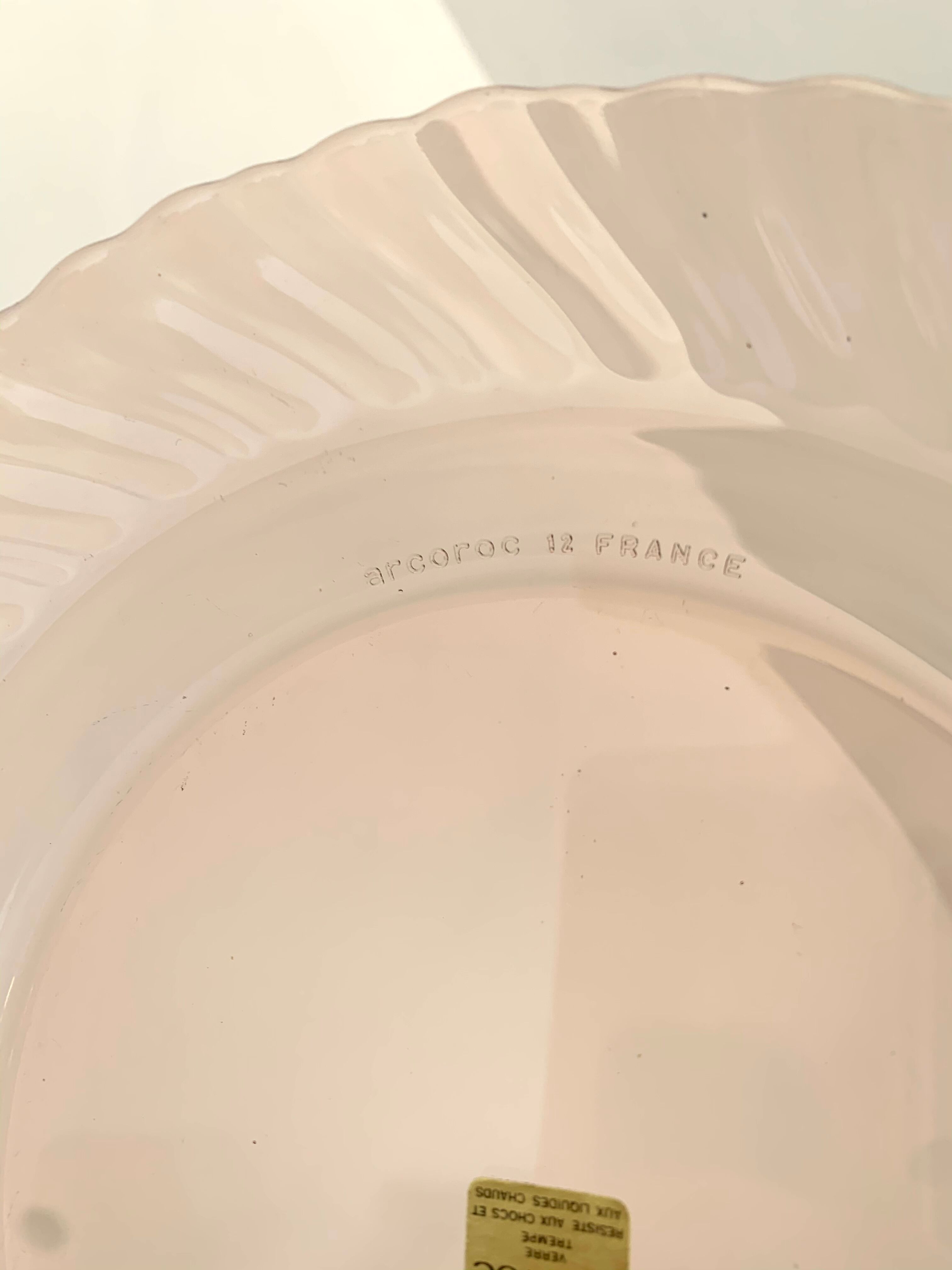 6 assiettes creuses Arcoroc