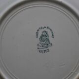 Lebacqz and Bouchart fruit model plate in Saint Amand earthenware