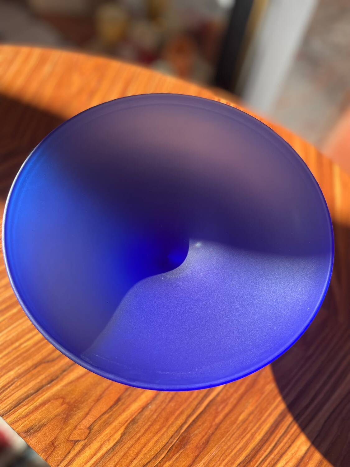 Frosted glass bowl