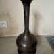 Hammered metal vase