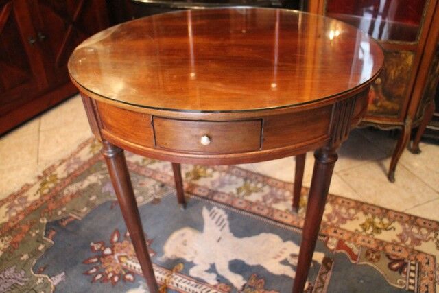 Solid walnut mahogany side table
