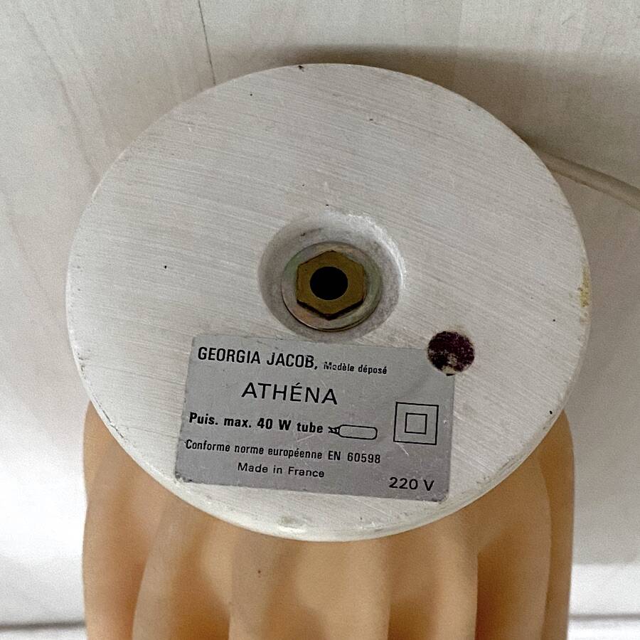 Athena lamp design Giorgia Jacob vintage 1970's
