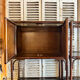 Enfilade étagère rotin vintage