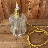 Vintage bubble glass pendant globe