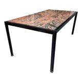 Pink granite desk table by George Ciancimino