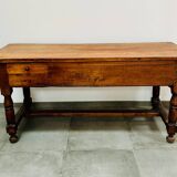 Large farm table - solid cherry - superb patina