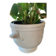 White porcelain pot cover