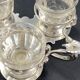 19th century Louis XV style condiment holder, silver or silver-plated metal frame
