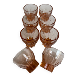 Set of 6 Rosaline liqueur glasses