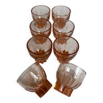 Lot de 6 verres à liqueur Rosaline
