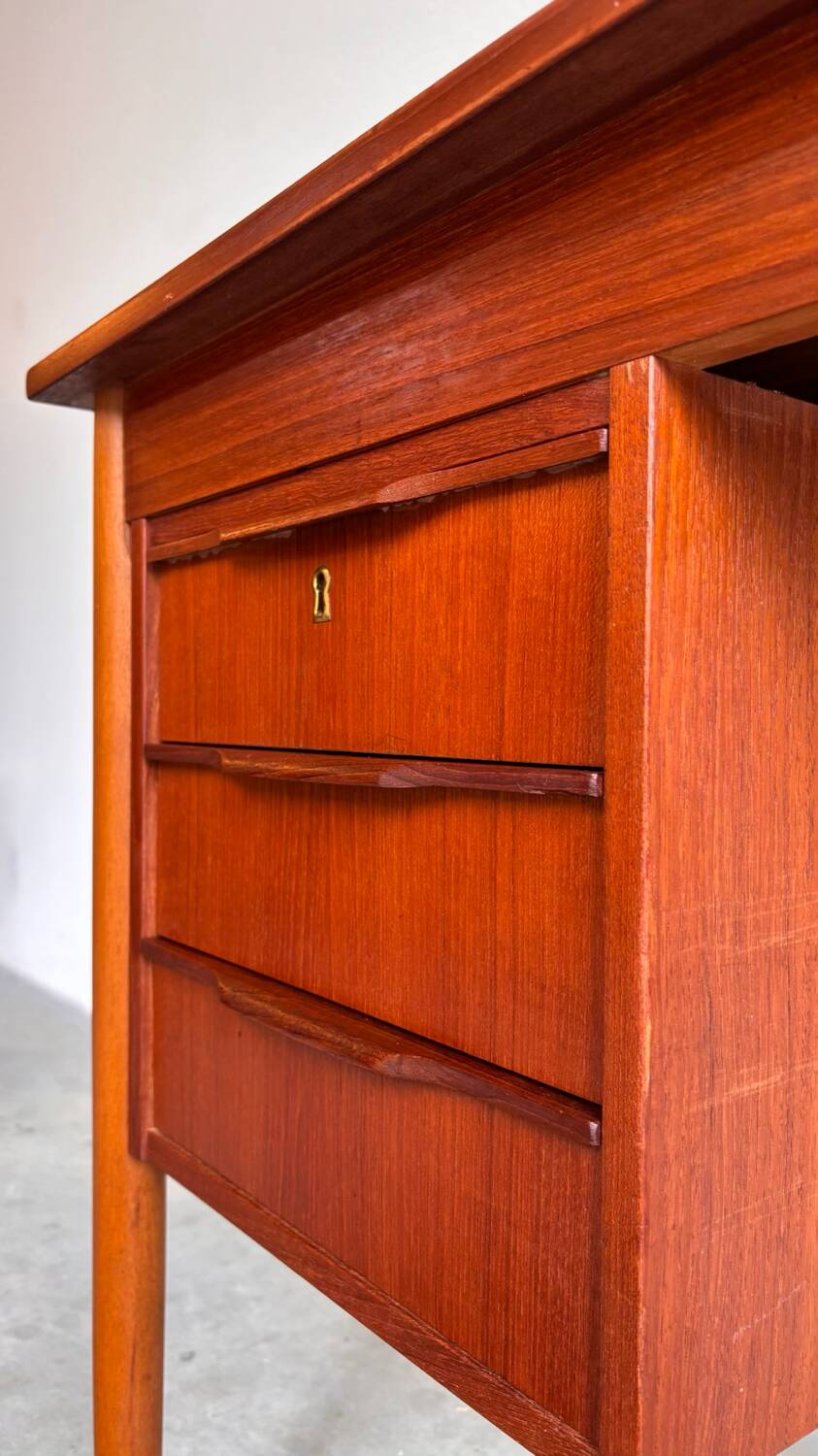 Small vintage Danish desk teak