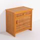Armoire vintage en rotin et osier