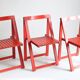 Vintage wooden folding chairs 1960s