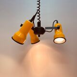 Yellow three-bulb hanging lamp, Mand Eurolux, 1970