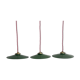 Lot 3 industrial suspensions emaillees flat 25 cm