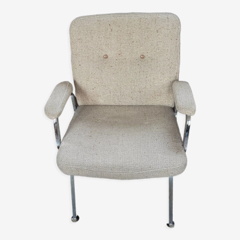 Metal armchair and fabric from the 70s