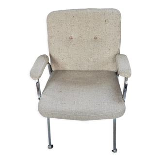 Metal armchair and fabric from the 70s
