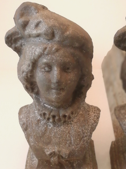 Pair of ancient cast iron channels