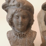 Pair of ancient cast iron channels