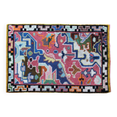 Tapis en laine à motifs géométriques abstraits, années 1960