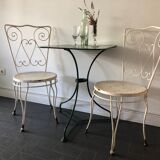 Old bistro table