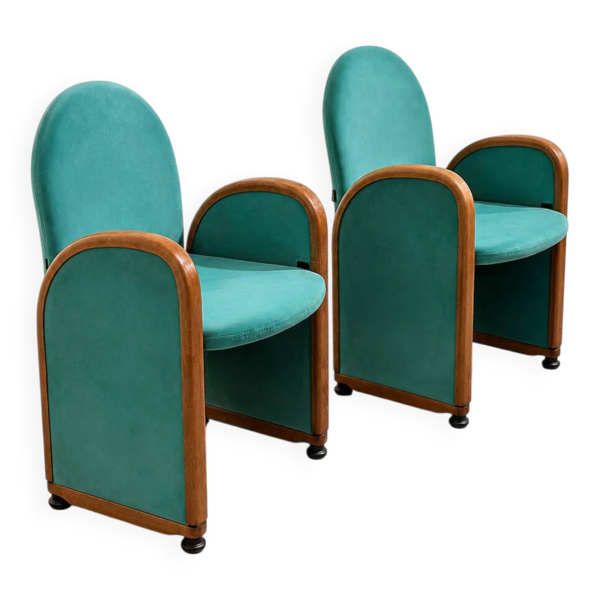 Paire de fauteuils d'auditorium Gufram, Italie, années 1980