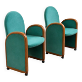 Rare Pair of Gufram Auditorium Armchairs, Italy, 1980s